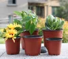 Duplo Flor Cor vasos de plástico Red Preto Nursery Transplante Bacia Unbreakable Flowerpot Início Planters Garden Supplies 0 17hy7 bb