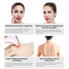 Massageador de levantamento facial com íon de vibração de microcorrente para rosto e pescoço massagem de cuidados com a pele rosa