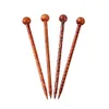 Phenovo 12PCS Printed Pattern Wooden Hair Stick Women Hair Pin Wood Vintage for Wedding Prom Bridal Accessories 13cm