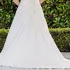 Selling Hot New V Neck A Line Wedding Dresses With Half Sleeves Long Princess Chiffon Bridal Gowns Plus Size Crystal Handmade Top DH392