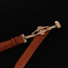 22 20 18 16 14 mm bandes de surveillance en cuir orange hommes femmes de haute qualité bracelets de bracelet de watch étanche à la haute qualité pour watch8673180