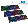 LOIOG Tastiera da gioco con retroilluminazione a 3 colori russo / inglese Teclado Gamer Floating LED retroilluminato USB Sensazione meccanica simile