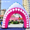 Entrada decorativa do festival personalizado Arco de modelo de boca de tubar￣o infl￡vel para eventos de festa e publicidade feita por Ace Air Art