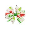 Baby Kids Christmas Hair Accessories Multicolor Cartoon Design Cloth Bowknot Headband Hairclip Children Hairwear Decoration Xmas Gifts