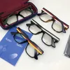 New0342O نظارات Muti-Color Plank Eyeglasses Frame Temple Designer Square Fullrim for Prescription Myopia Presbyopia Goggles Fullset Case