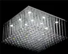 Kwadratowy nowoczesny led kryształowy żyrandol do salonu luksusowa sypialnia jadalnia kryształy oprawa oświetleniowa
