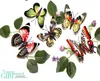 200PCS / Parti 8cm Magnet Noctilucence Wall Sicker Luminous 3D Butterfly Decal Art Wall Stickers Room Magnetic Home Decoration