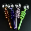 Hot Koop Pyrex Glas Olie Burner Pijpen Rechte condensator Type Smoking Pijp Handleidingen Groothandel Tabak Pijp Gratis verzending