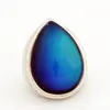 Fashion High Quality Color Change Mood Ring Emotion Feeling Big Drop Stone Alloy Jewelry MJ-RS048