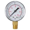 Freeshipping 50mm Manometer Pool Filter Vattentryck Ring Hydraulisk Tryckmätare Manometre Pression 1/4 "BSPT Tråd 0 ~ 60PSI 0 ~ 4BAR