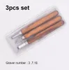 3 in 1 houtsnede graveermes beeldhouwen mes scherpe graver burin nicking tool mini chisel 3 stks set houtsnijwerk gereedschap 200 set / lot