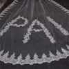 Personalized Handmade Custom Made Wedding Veil with Name Customized Letter Number Character 4 Meters Long Lace Bridal Veil