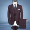 Blazer 3 pezzi Abito da uomo 2017 Autunno Nuovo abbigliamento formale Abiti da uomo d'affari Slim Fit Abiti da sposa casual Abito da sposo Plus Size Blazer Set 5XLM