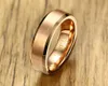 Engraving 6MM Rose Gold Tungsten Carbide Ring Fashion Wedding Engagement Band Matte Finish Domed Comfort Fit US Size 8127958717