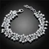 Zandlicht Grapevine Armband Sterling Verzilverde armband SPB232; Hot Koop Mannen en Dames 925 Silver Armband Link, Ketting