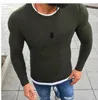 Nova alta qualidade polo homens torcidos camisola de agulha de malha de algodão redondo pescoço pulôver camisola masculino tamanho s-5xl