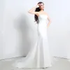 Enkel klassisk sjöjungfru Brudklänningar Thin Net Catch Strapless Garden Beach Wedding Dresses Inventory Custom Dh4197