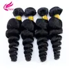 Natuurlijke 8A Braziliaanse losse golf 4 bundels onverwerkte Braziliaanse maagdelijk menselijk haar weven weave met natte en golvende extensies 10 tot 28 inches