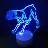 Boxer 3D Chien de table colorée Contrôle tactile 7 Changement de couleur Acrylique Baby Night Light USB DÉCORATIVES COFDES DE NOBÉRAMENTS5233974