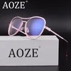 AOZE Crystal Rhinestone Oversized Sunglasses For Women Optical Glasses Frame Clear Lens Anti Blue Ray Anti UV400 High Quality71420230n