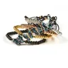 Biżuteria Kobieta Bransoletka Clear Cz Abalone Shell Butterfly Ethnic Bangles Bransoletka z koralikami ze stali nierdzewnej 4 mm199s