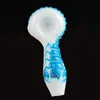 New Arrival 4 Inch Glow in the Dark Glass Spoon Pipe Oil Burner Pipes Scorpion Heady Glass Pipes Multicolor Luminous Smoking Pipes GID10