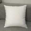 16 "X16" White Polyester Pillow Case Pure White Pillow Cover Blank 100% Polyester Canvas Cushion Cover för sublimering
