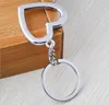 100st/Lot New Hot Novelty Zinc Alloy Heart Shaped Keychains Metal Keyrings For Lovers Free Frakt