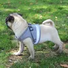 Colete arnês para cães conjunto de coleira respirável reflexiva colete colarinho corda suprimentos para cães de estimação
