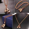 U7 Men Necklace Gold Color Stainless Steel Hip Hop Chain Pair Boxing Glove Pendant Charm Fashion Sport Fitness Jewelry Wholeslae