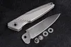 High End Flipper Folding Knife M390 Satin Blade TC4 Titanium Alloy Handle Ball Bearing Fast Opening EDC Pocket Knives