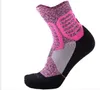 Parte inferior de la toalla engrosamiento calcetines tubo medio, calcetines de baloncesto de élite transpirable y anti olor calcetines deportivos