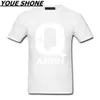 QAnon 자유 운동 T 셔츠 남자 Q Anon White 토끼 T 셔츠 편지 인쇄 tshirt cool 남자 여름 티셔츠 camisetas pullover QQ
