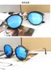 New Arrival UV400 Round Sunglasses coating Retro Men women Brand Designer Sunglasses Vintage Reflective mirrored glasses