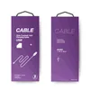 300 sztuk Hurtownie Pole do pakowania na 1 metrowy kabel USB może być niestandardowy pakiet papieru logo dla linii danych
