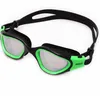 Simning glasögon anti-ultraviolett män kvinnor mask vattentät justerbar silikon simma vuxna glasögon med låda
