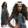 Donne Vampire Zombie Costume Dress Decadent Dark Ghost Sposa Styling Costumi Sexy Costume di Halloween Cosplay per donna Ragazza
