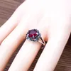 20 Pieces Vintage Style Round Colorful Crystal Rings Wholesale Punk Bohemian Rings for Women Fashion Jewelry