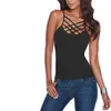 Sommer plus Größe Frauen Crisscross Front Cami Top Spaghetti Strap Camisoles Tank Tops Frauen Tank Top Brandy Melville