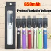 10 قطع Vertex LO VV شاحن بطارية عدة سخن EVOD تويست VV بطاريات 350 650mAh Vape القلم 2.0V-4.0V نفطة حزمة صالح الشمع النفط 510 خراطيش