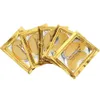 100PCS = 50Packs Gold Crystal Collagene Face Mask Anti Aging Eye Patches för att ta bort svart