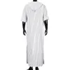 Hommes Ethnique Robes Lâche Rayé À Manches Longues À Capuche Vintage Casual Robe Caftan hommes t-shirt décontracté 2018 Vintage Robe Caftan