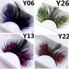 Colorful False Eyelashes Fake Lashes for Stage Festival Lashes 1 Pair Long Handmade