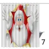 165 * 180 cm Noel Duş Perdesi Santa Claus Kardan Adam Su Geçirmez 3D Baskılı Banyo Duş Perdesi Dekorasyon Kanca Ücretsiz DHL WX9-108
