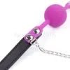 Bondage Party O-Ring Mouth Gags Toy roleplay open soft gag Harness slave Supply # R97