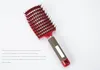 Professional hair extensions Bristle Hair Brushes comb Antistatic Heat Curved Vent Barber Salon Hair Styling Tool Rows Tine Comb3583399