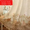 Pastoral Embroidered Curtains For living Room Bedroom Floral Half Shading Curtains Window Treatment Curtain drapes Home Decor P321Z30