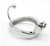 Male Chastity Devices Stainless Steel Cage Belt with Base Arc Ring Lock Cock Cages