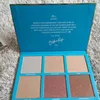 6 paleta rozświetlaczy Babe In Paradise Highlight Powder Face Glow Makeup palety rozświetlające skóra prasowany puder brązujący