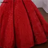 2023 Sexy Elie Saab court arabe rouge pailleté formelle soirée bal robe de soirée Abiye robes de soirée turques robes Avondjurk